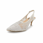 ⁦Lace Slingback High Heels⁩ - الصورة ⁦2⁩