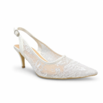 Lace Slingback High Heels