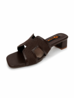 ⁦Elegant Block Heel Slide Sandal⁩ - الصورة ⁦4⁩