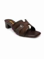 ⁦Elegant Block Heel Slide Sandal⁩ - الصورة ⁦6⁩