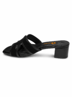 ⁦Elegant Block Heel Slide Sandal⁩ - الصورة ⁦9⁩