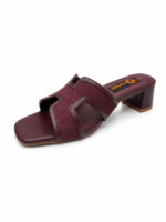 ⁦Elegant Block Heel Slide Sandal⁩ - الصورة ⁦2⁩