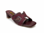 Elegant Block Heel Slide Sandal