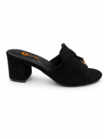 Luxe Bow Detail Block Heel Sandal - Image 7