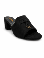 Luxe Bow Detail Block Heel Sandal - Image 8