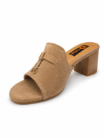 Luxe Bow Detail Block Heel Sandal - Image 2
