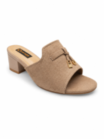 Luxe Bow Detail Block Heel Sandal