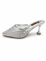 ⁦Crystal Embellished Stiletto Mule⁩ - الصورة ⁦4⁩