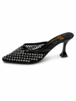 ⁦Crystal Embellished Stiletto Mule⁩ - الصورة ⁦8⁩