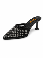 ⁦Crystal Embellished Stiletto Mule⁩ - الصورة ⁦9⁩