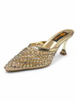 ⁦Crystal Embellished Stiletto Mule⁩ - الصورة ⁦2⁩