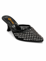 ⁦Crystal Embellished Stiletto Mule⁩ - الصورة ⁦7⁩