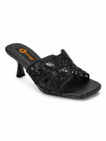 ⁦Embroidered High Heel Sandals⁩ - الصورة ⁦5⁩