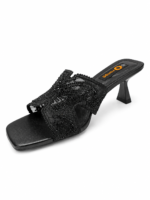 ⁦Embroidered High Heel Sandals⁩ - الصورة ⁦4⁩