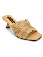 Embroidered High Heel Sandals