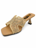 ⁦Embroidered High Heel Sandals⁩ - الصورة ⁦2⁩