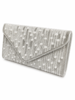 Pearl Beaded Envelope Clutch - Image 2