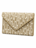 Pearl Beaded Envelope Clutch - Image 5