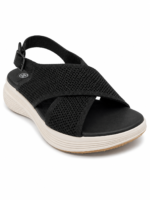 Cross-Strap Wedge Sandals - Image 3