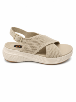 Cross-Strap Wedge Sandals - Image 2