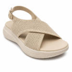 Cross-Strap Wedge Sandals